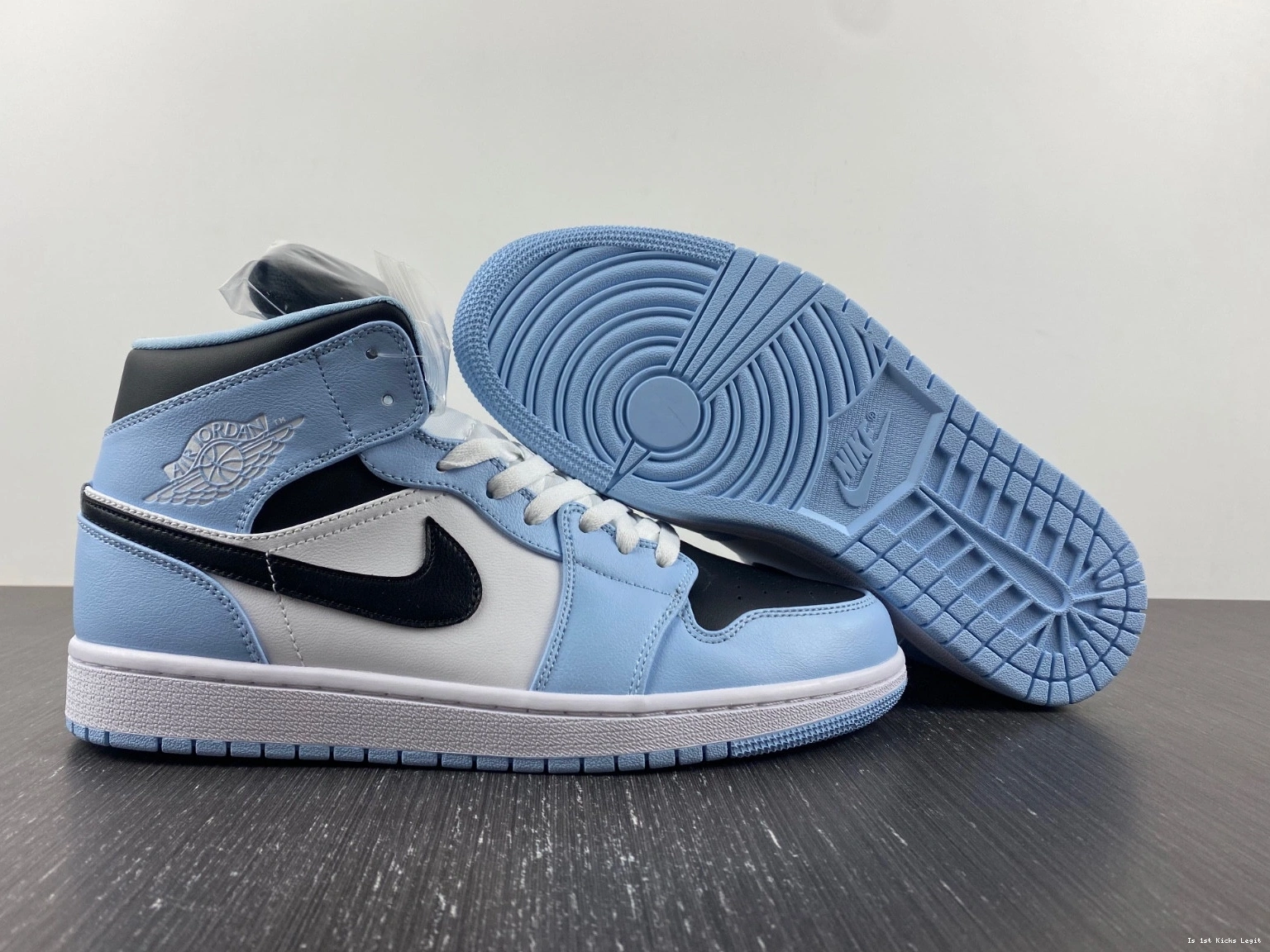 Blue 555112-401 Mid Air Jordan 1 GS Ice 0513